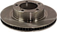 Front and Rear Brake Disc, 4-Wheel Set, Plain Surface, Vented, 5 Lugs, Pro-Line Series