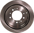 Front and Rear Brake Disc, 4-Wheel Set, Plain Surface, Vented, 5 Lugs, Pro-Line Series