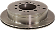 Front and Rear Brake Disc, 4-Wheel Set, Plain Surface, Vented, 5 Lugs, Pro-Line Series