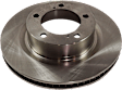 Front and Rear Brake Disc, 4-Wheel Set, Plain Surface, Vented, 5 Lugs, Pro-Line Series
