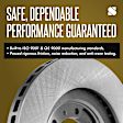 Front and Rear Brake Disc, 4-Wheel Set, Plain Surface, Vented, 5 Lugs, Pro-Line Series