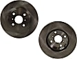 2012 Toyota Prius C - Front Brake Disc, Natural Finish, Plain Surface, Vented, 4 Lugs, 255.02 mm, 1.5L 4Cyl, Pro-Line Series
