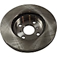 2012 Toyota Prius C - Front Brake Disc, Natural Finish, Plain Surface, Vented, 4 Lugs, 255.02 mm, 1.5L 4Cyl, Pro-Line Series