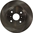2012 Toyota Prius C - Front Brake Disc, Natural Finish, Plain Surface, Vented, 4 Lugs, 255.02 mm, 1.5L 4Cyl, Pro-Line Series