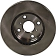 2012 Toyota Prius C - Front Brake Disc, Natural Finish, Plain Surface, Vented, 4 Lugs, 255.02 mm, 1.5L 4Cyl, Pro-Line Series