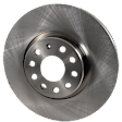 Front and Rear Brake Discs, Plain Surface, Vented, 5 Lugs, 12.28 in. - Front; 12.2 in. - Rear, Pro-Line Series