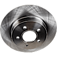 Rear Brake Discs, Plain Surface, Solid, 5 Lugs, 11.02 in. Disc Diameter, Pro-Line Series