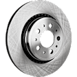 Front and Rear Brake Disc, Natural Finish, Plain Surface, Vented, 5 Lugs, Front-315.72 mm/Rear-307.09 mm, Pro-Line Series