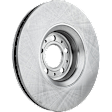Front and Rear Brake Disc, Natural Finish, Plain Surface, Vented, 5 Lugs, Front-315.72 mm/Rear-307.09 mm, Pro-Line Series