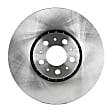 Front and Rear Brake Disc, Natural Finish, Plain Surface, Vented, 5 Lugs, Front-327.91 mm/Rear-307.09 mm, Pro-Line Series