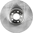 Front and Rear Brake Disc, Natural Finish, Plain Surface, Vented, 5 Lugs, Front-327.91 mm/Rear-307.09 mm, Pro-Line Series