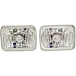 Driver and Passenger Side Halogen Headlight, With bulb(s), Clear Lens