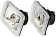 Driver and Passenger Side Halogen Headlight, With bulb(s), Clear Lens