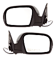 Driver and Passenger Side Mirrors, Power Adjust, Manual Folding, Non-Heated, Textured Black, No Signal Light, No Memory, No Puddle Light, No Auto-Dimming, No Blind Spot Feature
