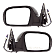 Driver and Passenger Side Mirrors, Power Adjust, Manual Folding, Heated, Textured Black, No Signal Light, No Memory, No Puddle Light, No Auto-Dimming, No Blind Spot Feature