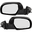 Driver and Passenger Side Mirrors, Power Adjust, Manual Folding, Non-Heated, With 1 Paintable and 1 Textured Black Cap, No Signal Light, Memory, Puddle Light, Auto-Dimming, and Blind Spot Feature
