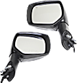 Driver and Passenger Side Mirror, Power Adjust, Heated, Manual Folding, Paintable, In-housing Signal Light, No Memory, No Puddle Light, No Auto-Dim, No Blind Spot Feature