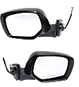 Driver and Passenger Side Mirrors, Power Adjust, Manual Folding, Heated, Paintable, In-housing Signal Light, No Memory, No Puddle Light, No Auto-Dimming, No Blind Spot Feature
