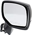 Driver and Passenger Side Mirrors, Power Adjust, Manual Folding, Non-Heated, With 1 Paintable and 1 Textured Black Cap, No Signal Light, Memory, Puddle Light, Auto-Dimming, and Blind Spot Feature