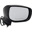 Driver and Passenger Side Mirrors, Power Adjust, Manual Folding, Non-Heated, Textured Black, No Signal Light, No Memory, No Puddle Light, No Auto-Dimming, No Blind Spot Feature