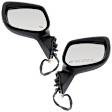 Driver and Passenger Side Mirrors, Power Adjust, Manual Folding, Heated, Paintable, No Signal Light, No Memory, No Puddle Light, No Auto-Dimming, With Blind Spot Light in Housing