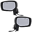 Driver and Passenger Side Mirror, Power Adjust, Heated, Manual Folding, Paintable, In-housing Signal Light, No Memory, No Puddle Light, No Auto-Dim, With Blind Spot Detection in Glass