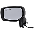 Driver and Passenger Side Mirror, Power Adjust, Heated, Manual Folding, Paintable, In-housing Signal Light, No Memory, No Puddle Light, No Auto-Dim, With Blind Spot Detection in Glass