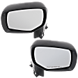 Driver and Passenger Side Mirrors, Power Adjust, Heated, Manual Folding, Textured Black, No Signal Light, No Memory, No Puddle Light, No Auto-Dimming, No Blind Spot Feature