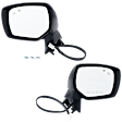 Driver and Passenger Side Mirror, Power Adjust, Heated, Manual Folding, Paintable, No Signal Light, No Memory, No Puddle Light, No Auto-Dim, With Blind Spot Detection in Glass