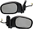 Driver and Passenger Side Mirrors, Power Adjust, Manual Folding, Heated, Textured Black, No Signal Light, No Memory, No Puddle Light, No Auto-Dimming, No Blind Spot Feature