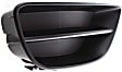 Front, Driver and Passenger Side Fog Light Cover, Black