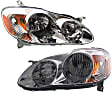 2003 Toyota Corolla - Driver and Passenger Side Halogen Headlight, With bulb(s), OE Replacement