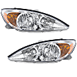 2002 Toyota Camry - Driver and Passenger Side Halogen Headlight, With bulb(s), OE Replacement, Sedan