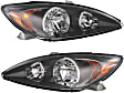 2002 Toyota Camry - Driver and Passenger Side Halogen Headlight, With bulb(s), OE Replacement, Sedan