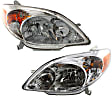 Driver and Passenger Side Halogen Headlight, With bulb(s), OE Replacement