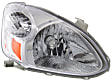 Driver and Passenger Side Headlights, with Bulbs, Halogen, Sedan