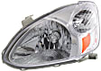 Driver and Passenger Side Headlights, with Bulbs, Halogen, Sedan