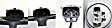 2005-2006 Toyota Camry - Driver and Passenger Side Headlights, with Bulbs, Halogen, USA Built Vehicle