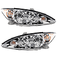 2006 Toyota Camry - Driver and Passenger Side Halogen Headlight, With bulb(s), USA Built Vehicle, OE Replacement