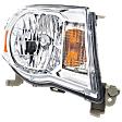 2005-2011 Toyota Tacoma - Driver and Passenger Side Headlights, with Bulbs, Halogen, For Models without Sport Package, CAPA Certified
