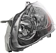 2005-2008 Toyota Corolla - Driver and Passenger Side Headlights, with Bulbs, Halogen, USA Built Vehicle, Black Interior, without turn signal light Bulbs