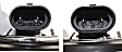 2005-2008 Toyota Corolla - Driver and Passenger Side Headlights, with Bulbs, Halogen, USA Built Vehicle, Black Interior, without turn signal light Bulbs