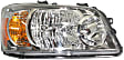 Driver and Passenger Side Halogen Headlight, With bulb(s), OE Replacement