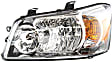 Driver and Passenger Side Halogen Headlight, With bulb(s), OE Replacement