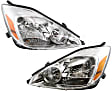 Driver and Passenger Side Halogen Headlight, With bulb(s), OE Replacement