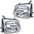 Driver and Passenger Side Halogen Headlight, With bulb(s), Crew Cab Pickup/Sport Utility, OE Replacement