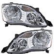 Driver and Passenger Side Halogen Headlight, With bulb(s), OE Replacement