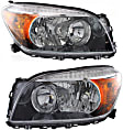 Driver and Passenger Side Headlights, without Bulbs, Halogen, Sport Utility