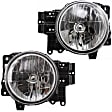 2007 Toyota FJ Cruiser - Driver and Passenger Side Halogen Headlight, Without bulb(s), OE Replacement