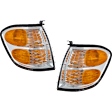 Front, Driver and Passenger Side Turn Signal Lights, With bulb(s), Halogen, Double Cab, with Production Date Up to August 2004